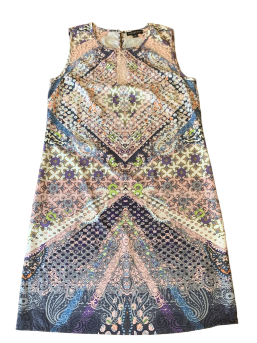 Tribal Femme Dress Small Multi color Sleeveless Lightweight